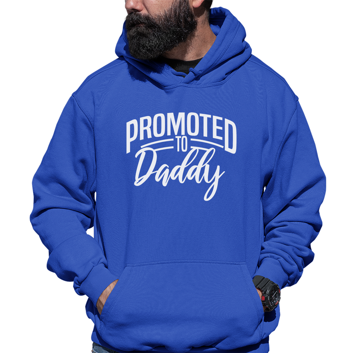 Promoted to daddy Unisex Hoodie | Blue