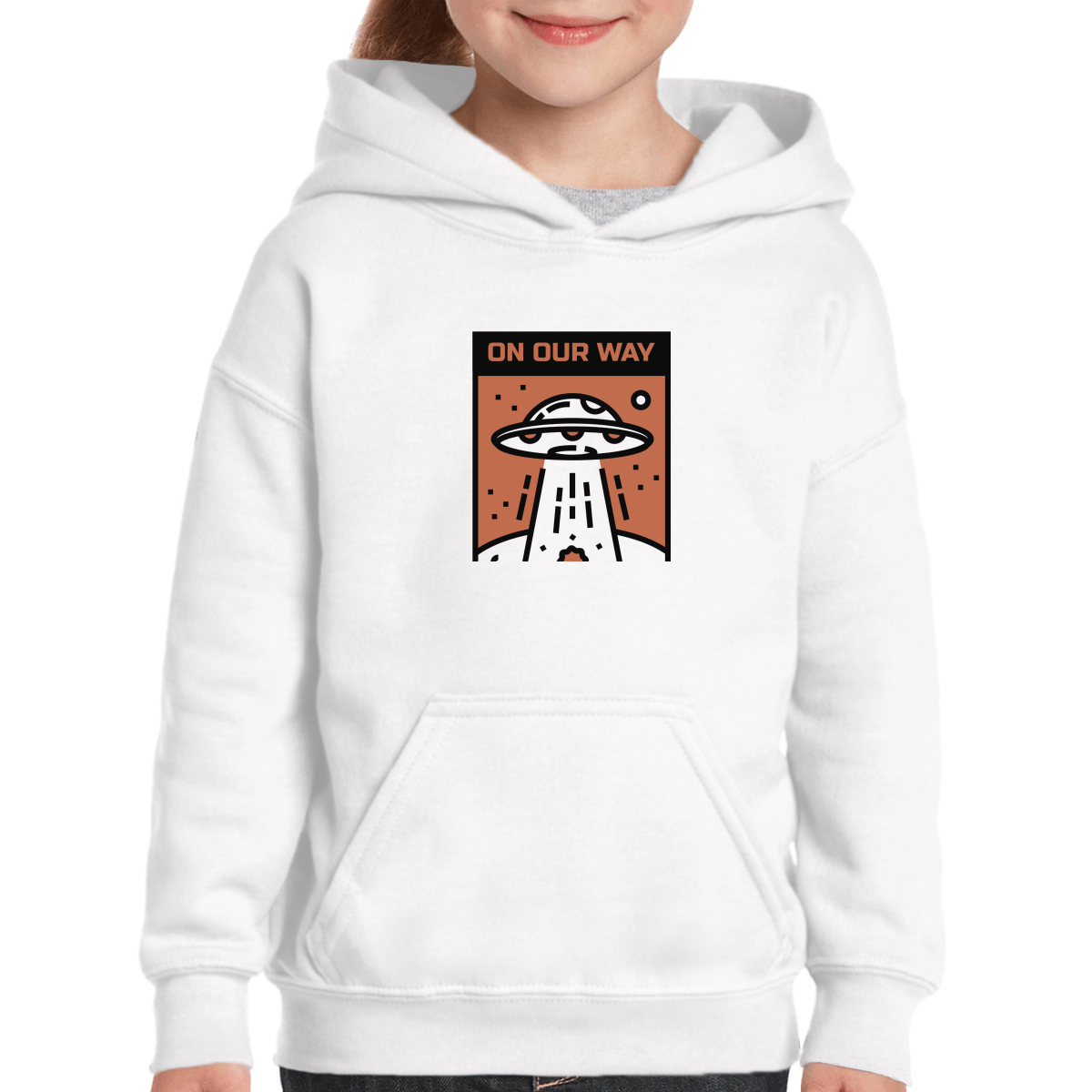 On Our Way Kids Hoodie | White