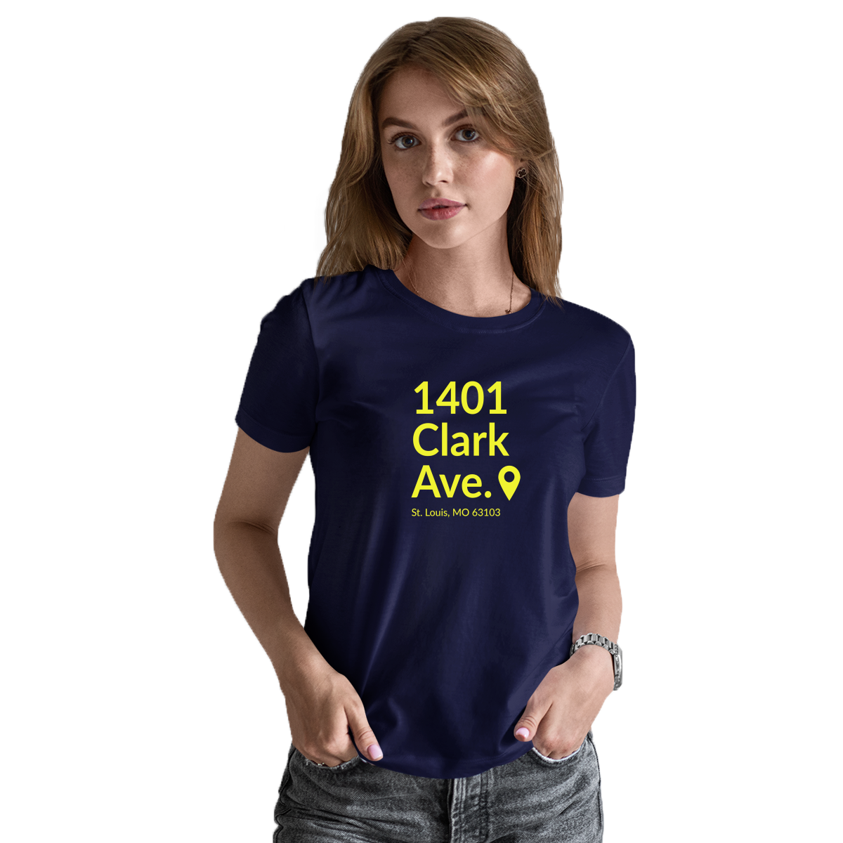 St. Louis Hockey Stadium Women's T-shirt | Navy