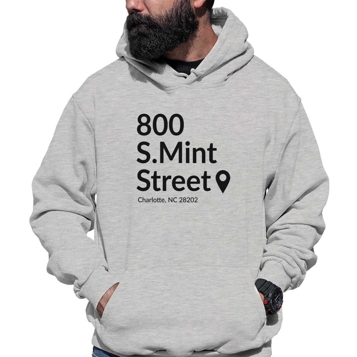 Carolina Football Stadium Unisex Hoodie | Gray