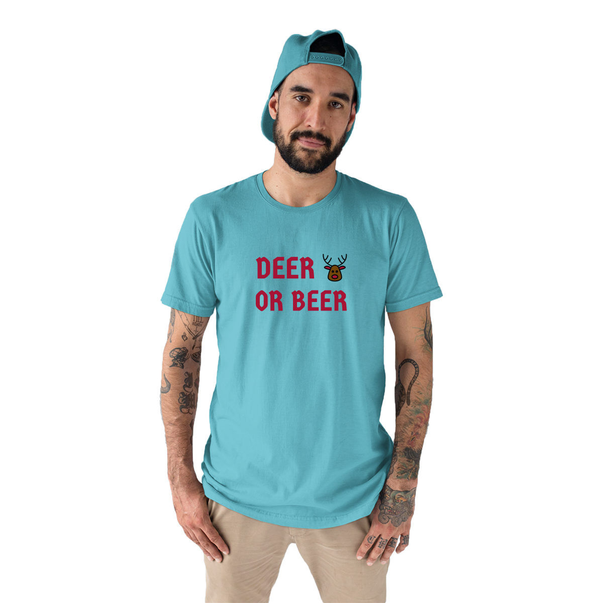 I Don't Have a Red Nose Men's T-shirt | Turquoise