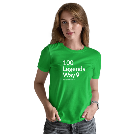 Boston Basketball Stadium  Women's T-shirt | Green