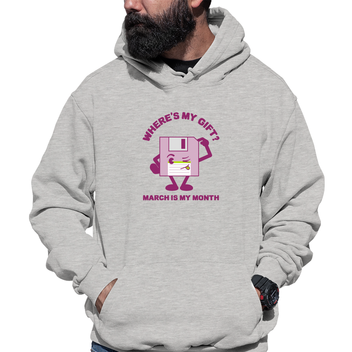Where is my gift Unisex Hoodie | Gray