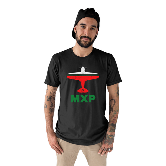 Fly Milan MXP Airport Men's T-shirt | Black