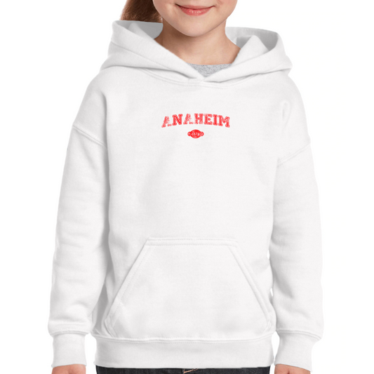 Anaheim 1876 Kids Hoodie | White