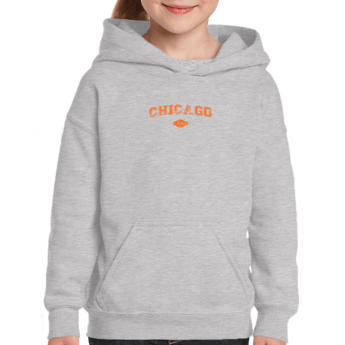 Chicago 1837 Represent Kids Hoodie | Gray