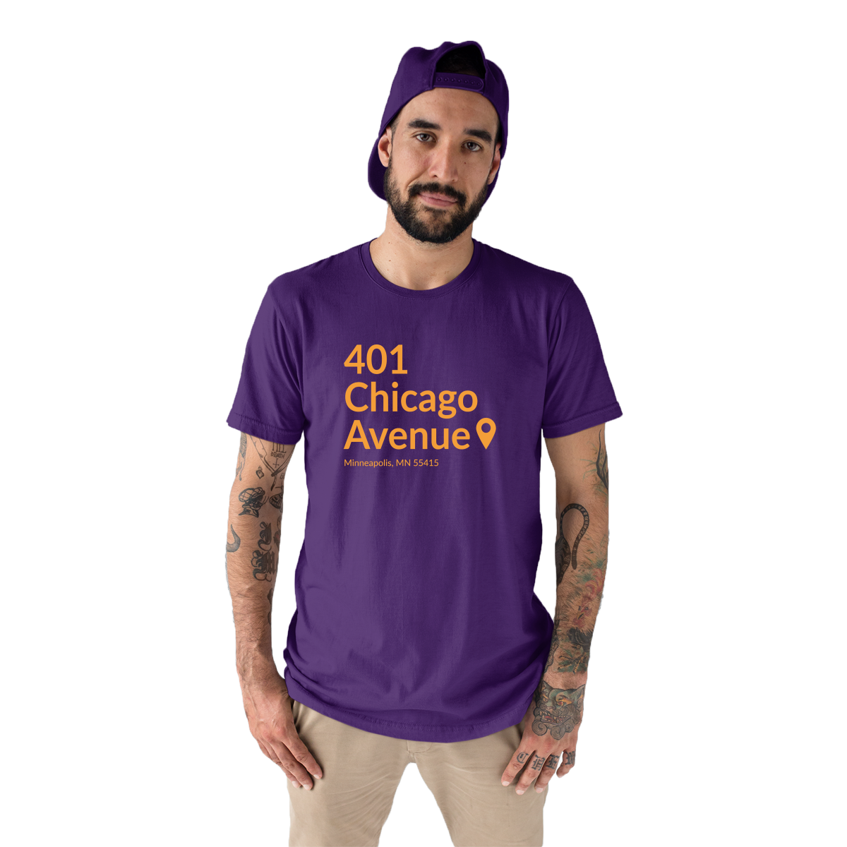 Minnesota Football Stadium Men's T-shirt | Purple
