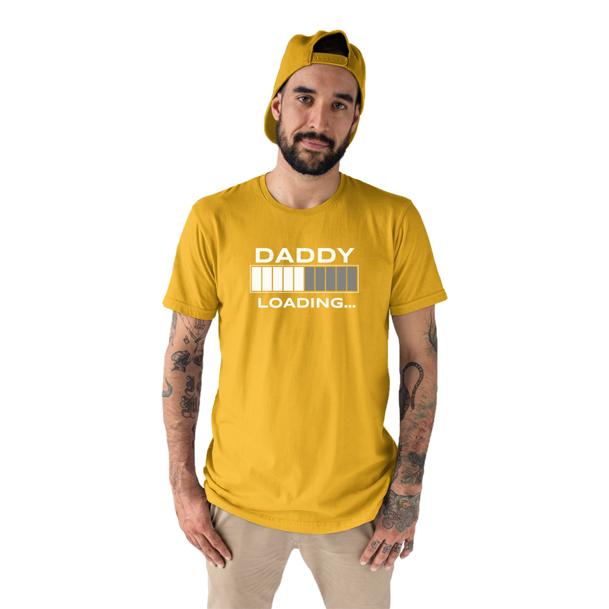 Daddy Loading Men's T-shirt | Yellow