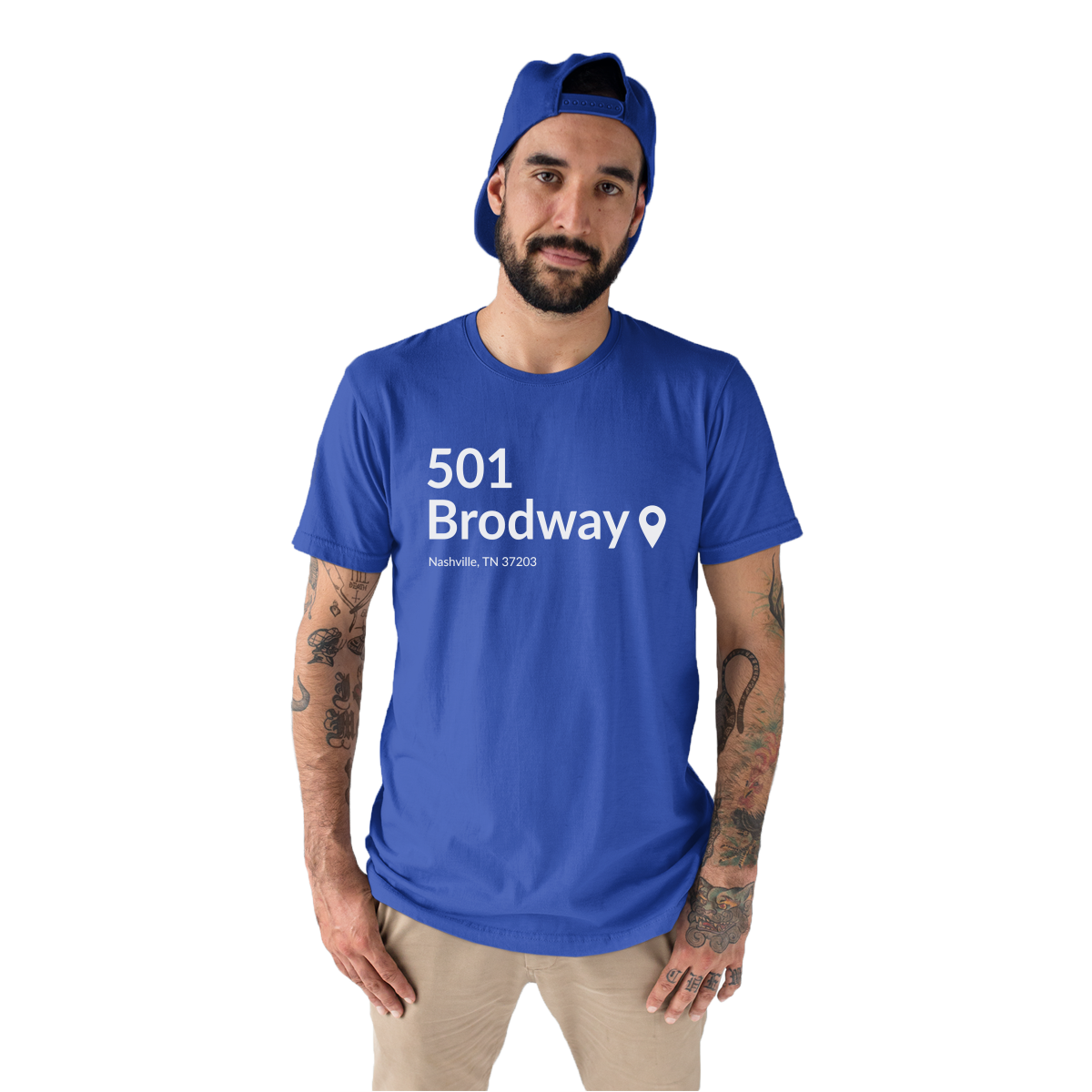 Nashville Hockey Stadium Men's T-shirt | Blue