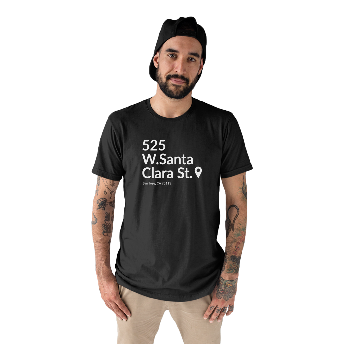 San Jose Hockey Stadium Men's T-shirt | Black