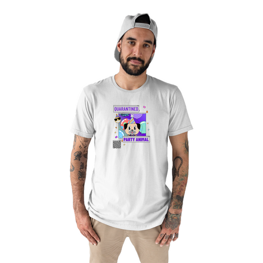 Quarantined Party Animal Men's T-shirt | White