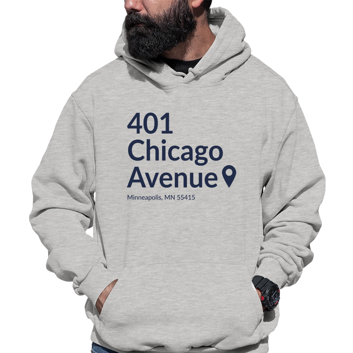 Minnesota Football Stadium Unisex Hoodie | Gray