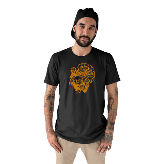 Thankful Turkey Men's T-shirt | Black