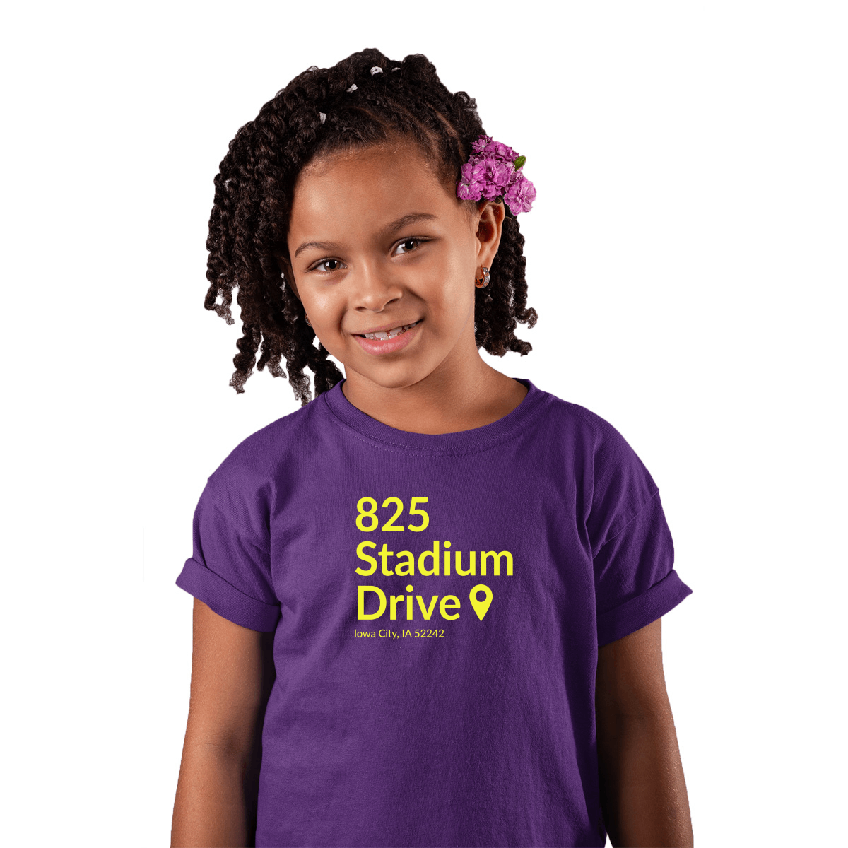 Iowa Football Stadium Kids T-shirt | Purple