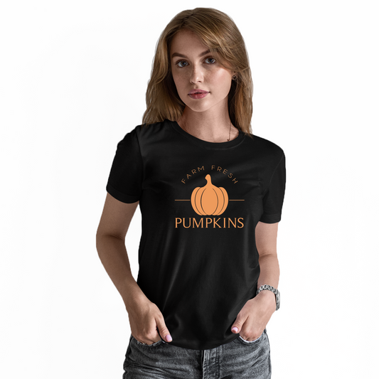 Farm Fresh Pumpkins Women's T-shirt | Black