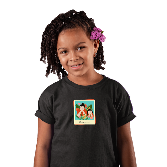 I love you Mom Toddler T-shirt | Black