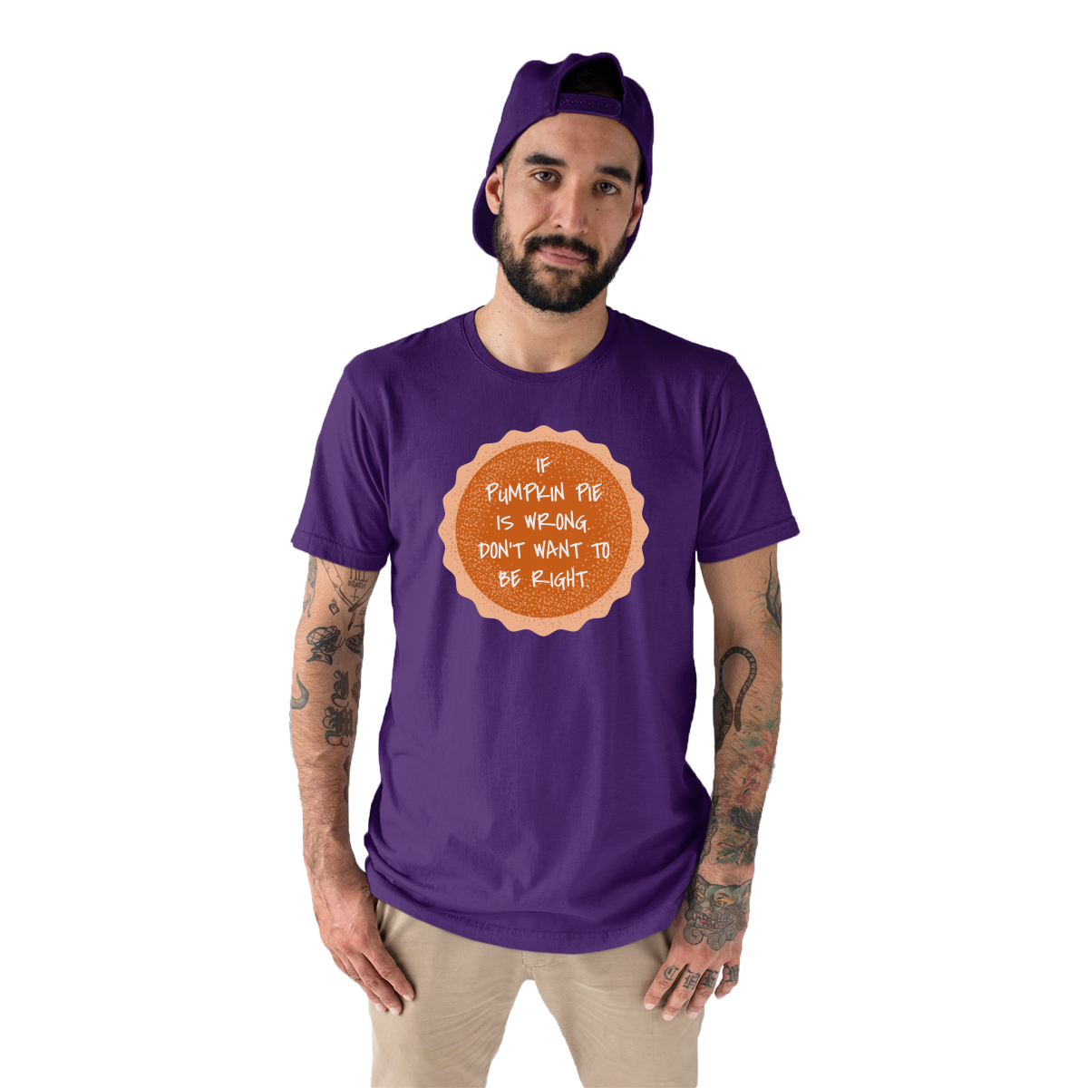 Pumpkin Pie Men's T-shirt | Purple