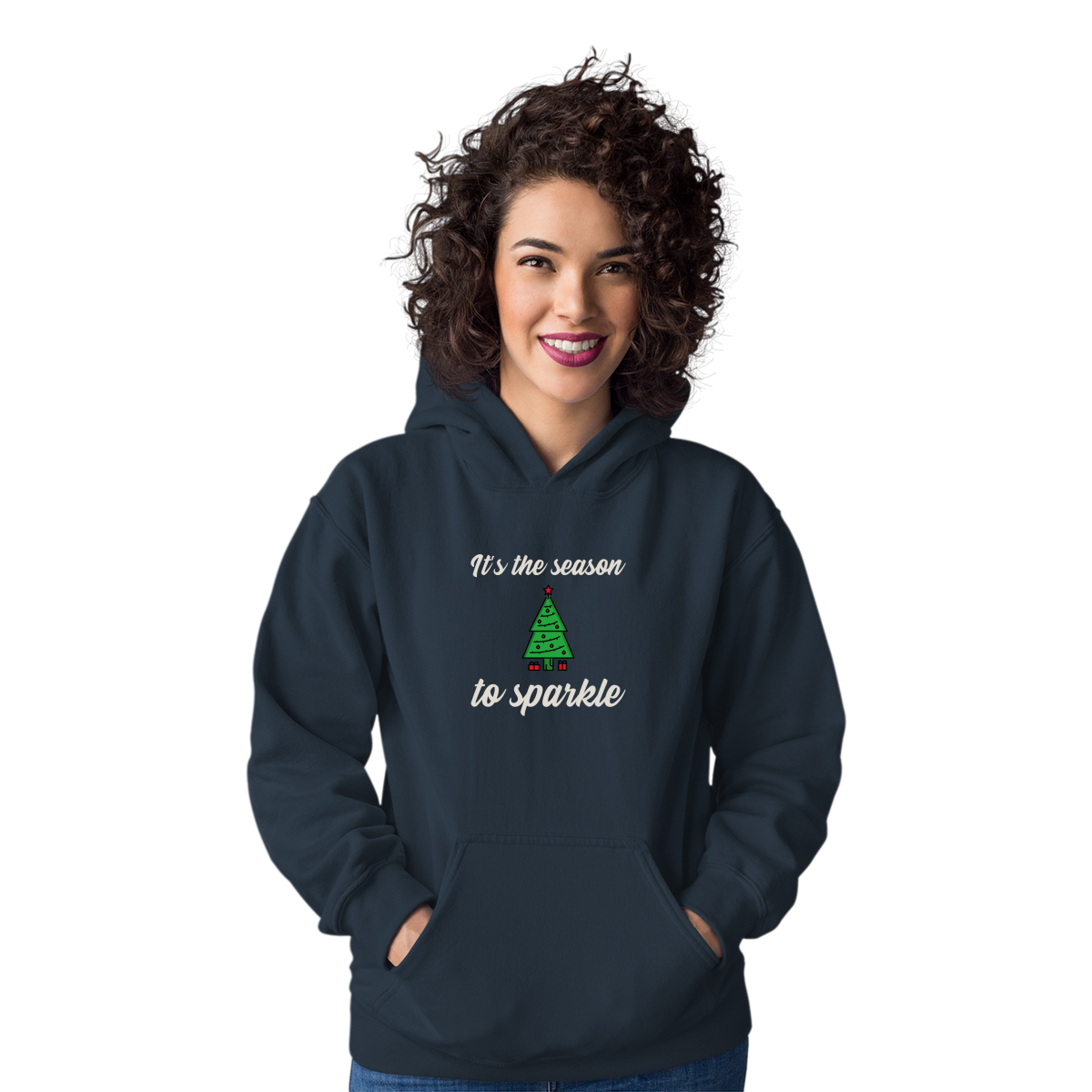 It is the Season to Sparkle Unisex Hoodie | Navy