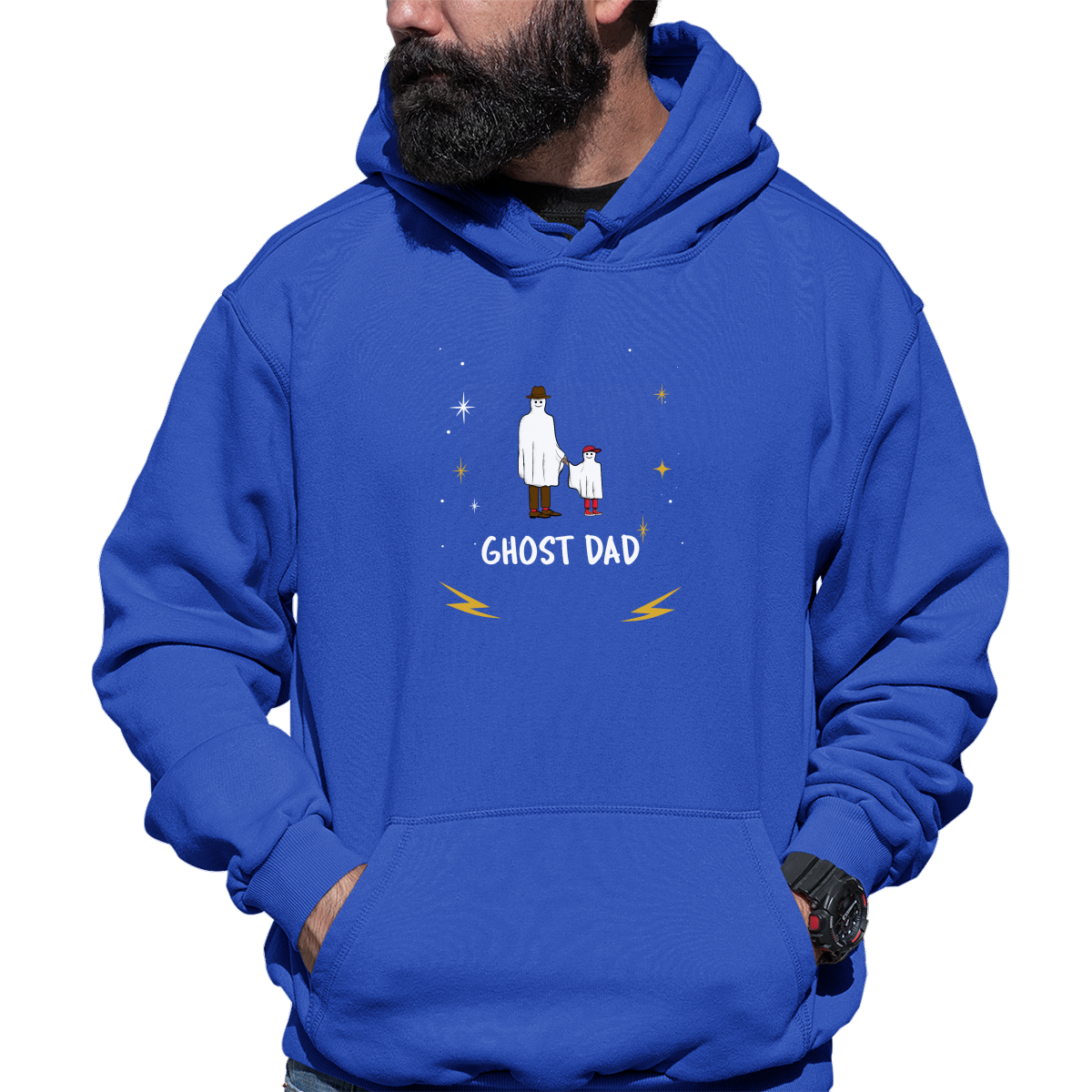 Ghost Dad Unisex Hoodie | Blue