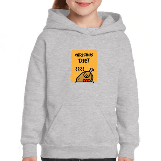 Christmas Diet Kids Hoodie | Gray