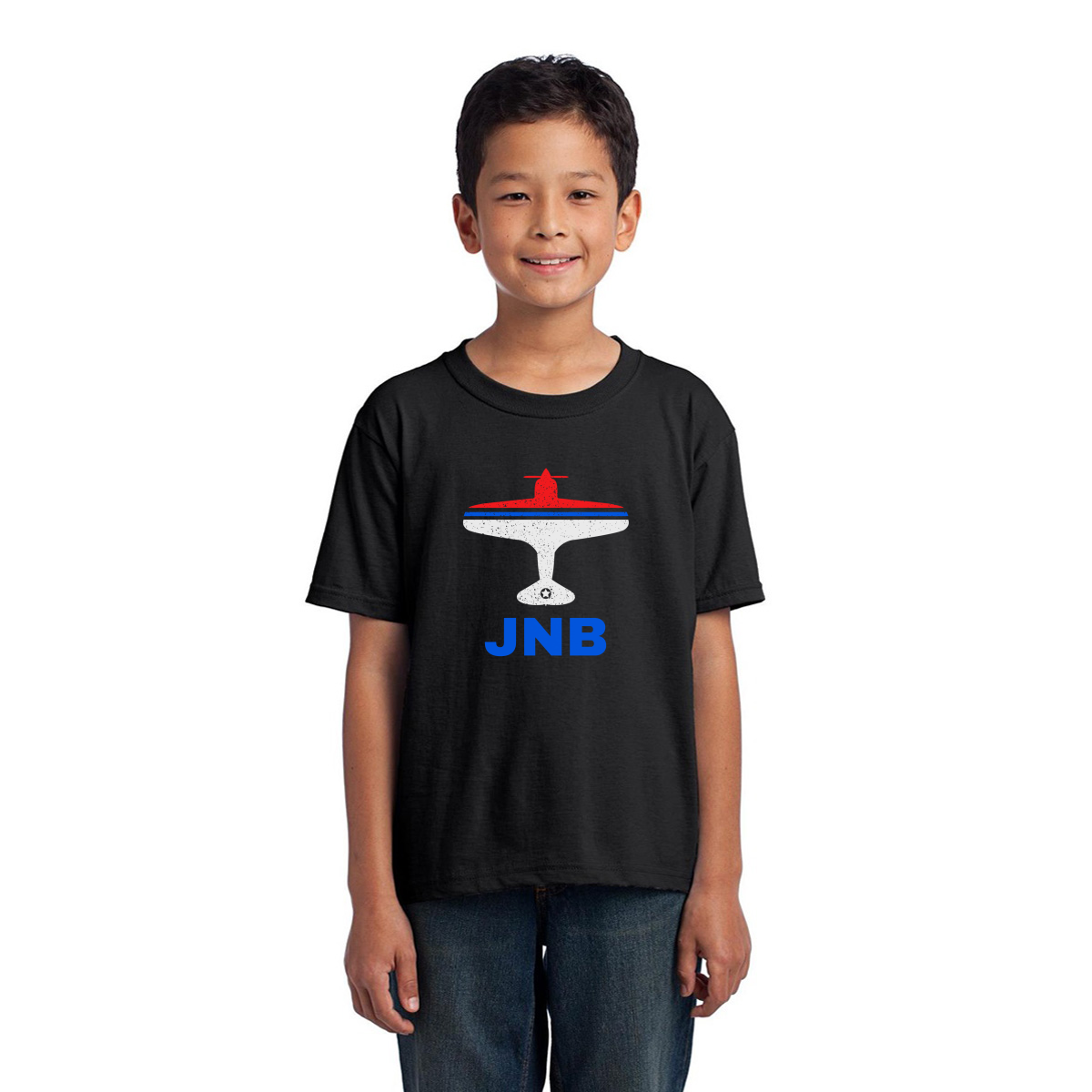 Fly Johannesburg JNB Airport Kids T-shirt | Black