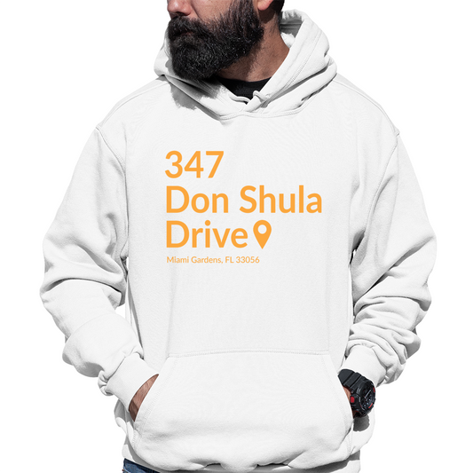 Miami Football Stadium Unisex Hoodie | White