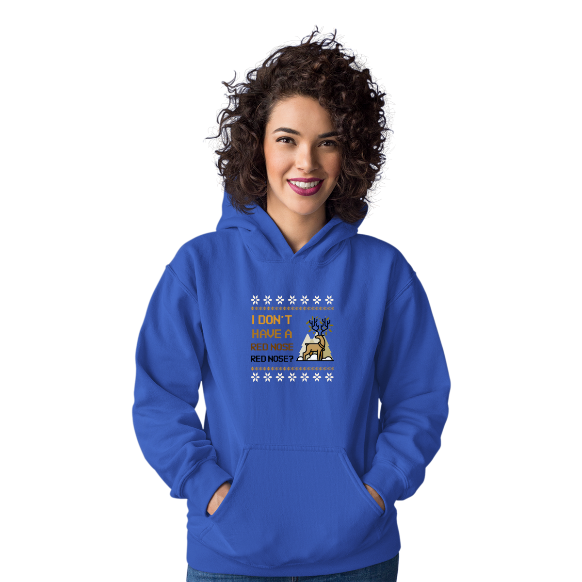 2021 Ugly Sweater Christmas Party Unisex Hoodie | Blue