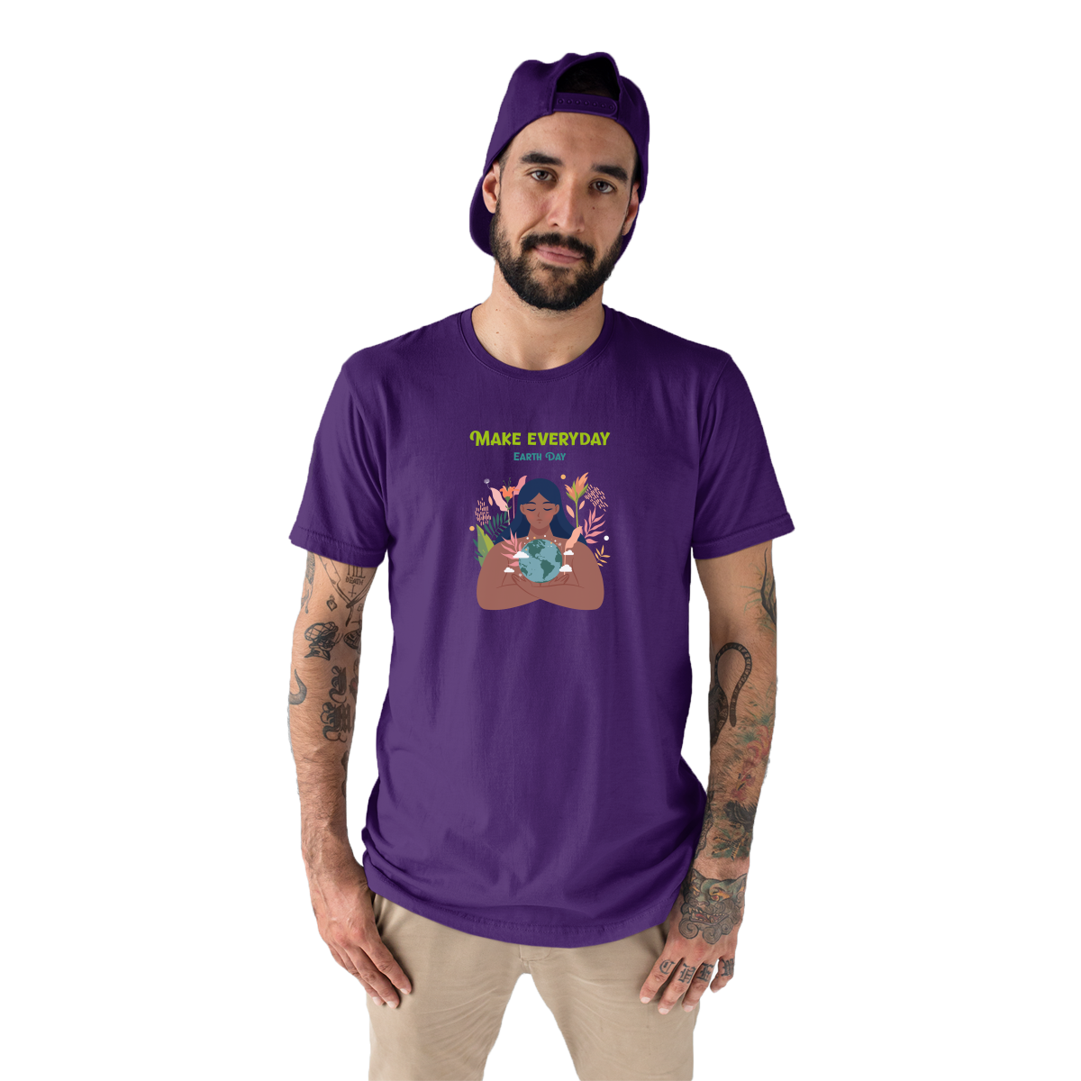 Earth Day Everyday Men's T-shirt | Purple