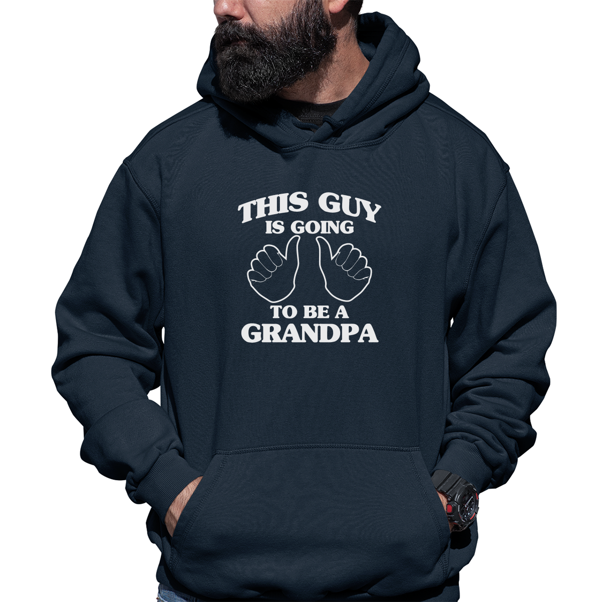 This Guy Is Going To Be A Grandpa Unisex Hoodie | Navy