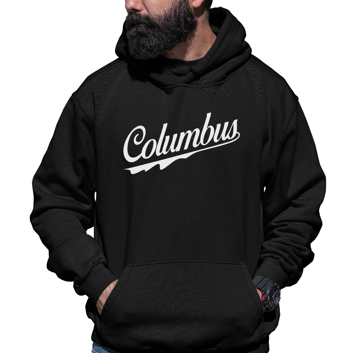 Columbus Unisex Hoodie | Black