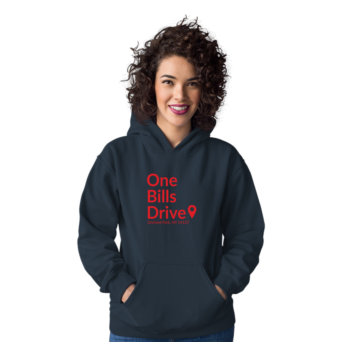 Buffalo Football Stadium  Unisex Hoodie | Navy