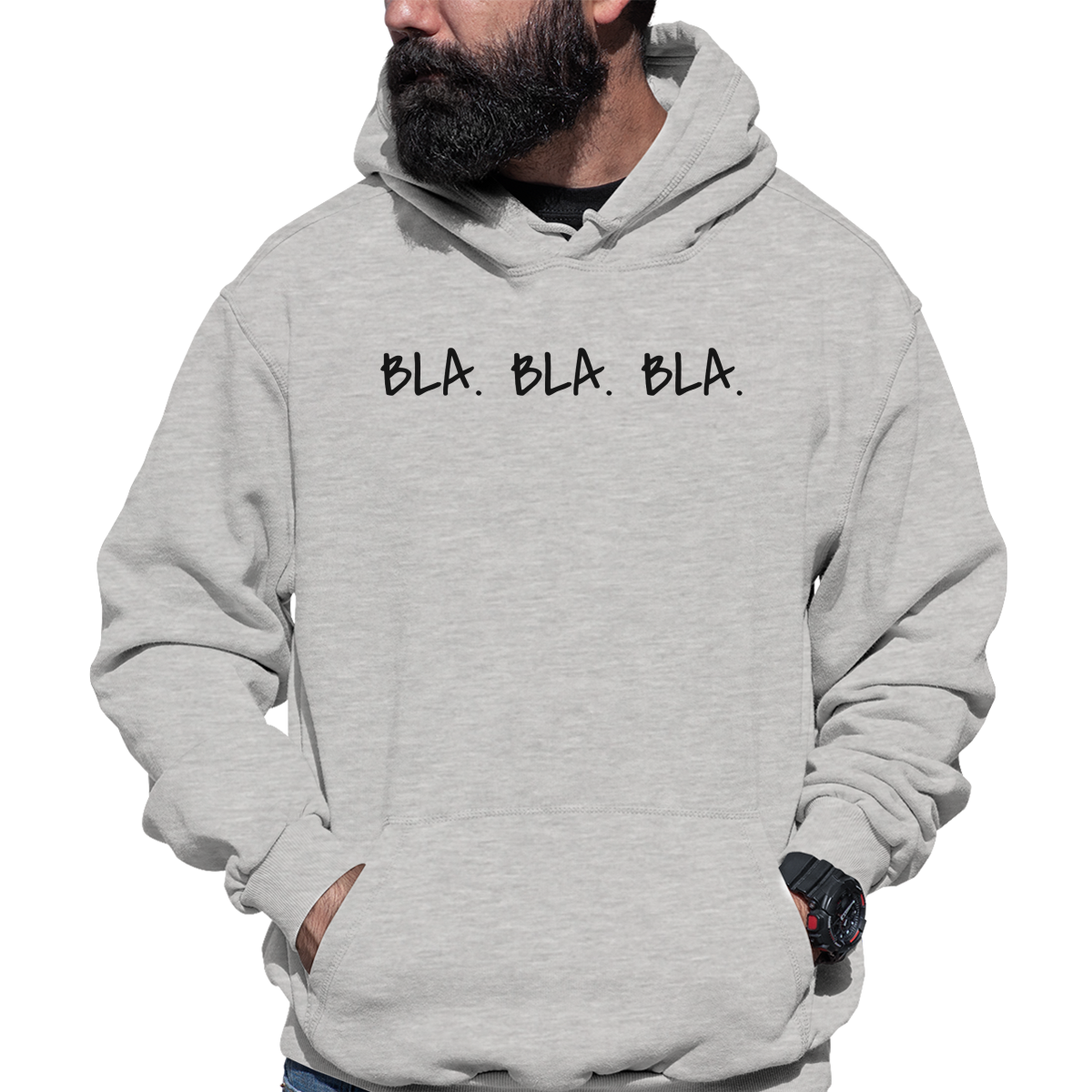 BLA BLA Unisex Hoodie | Gray