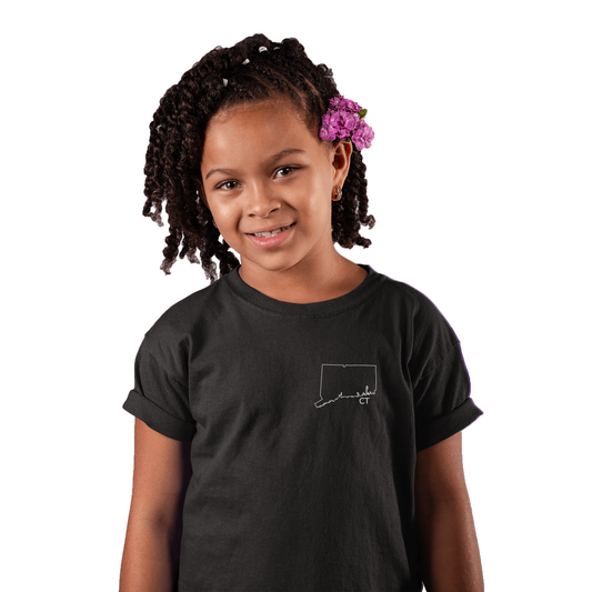 Connecticut Kids T-shirt | Black