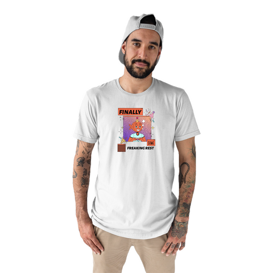 Finally Som Freaking Rest  Men's T-shirt | White