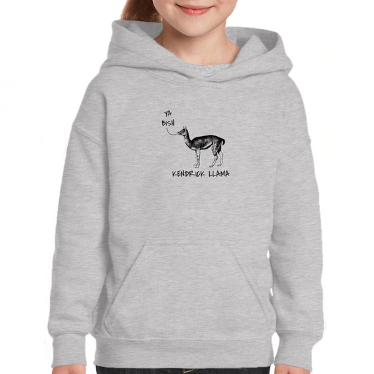 Kendrick Llama Kids Hoodie | Gray