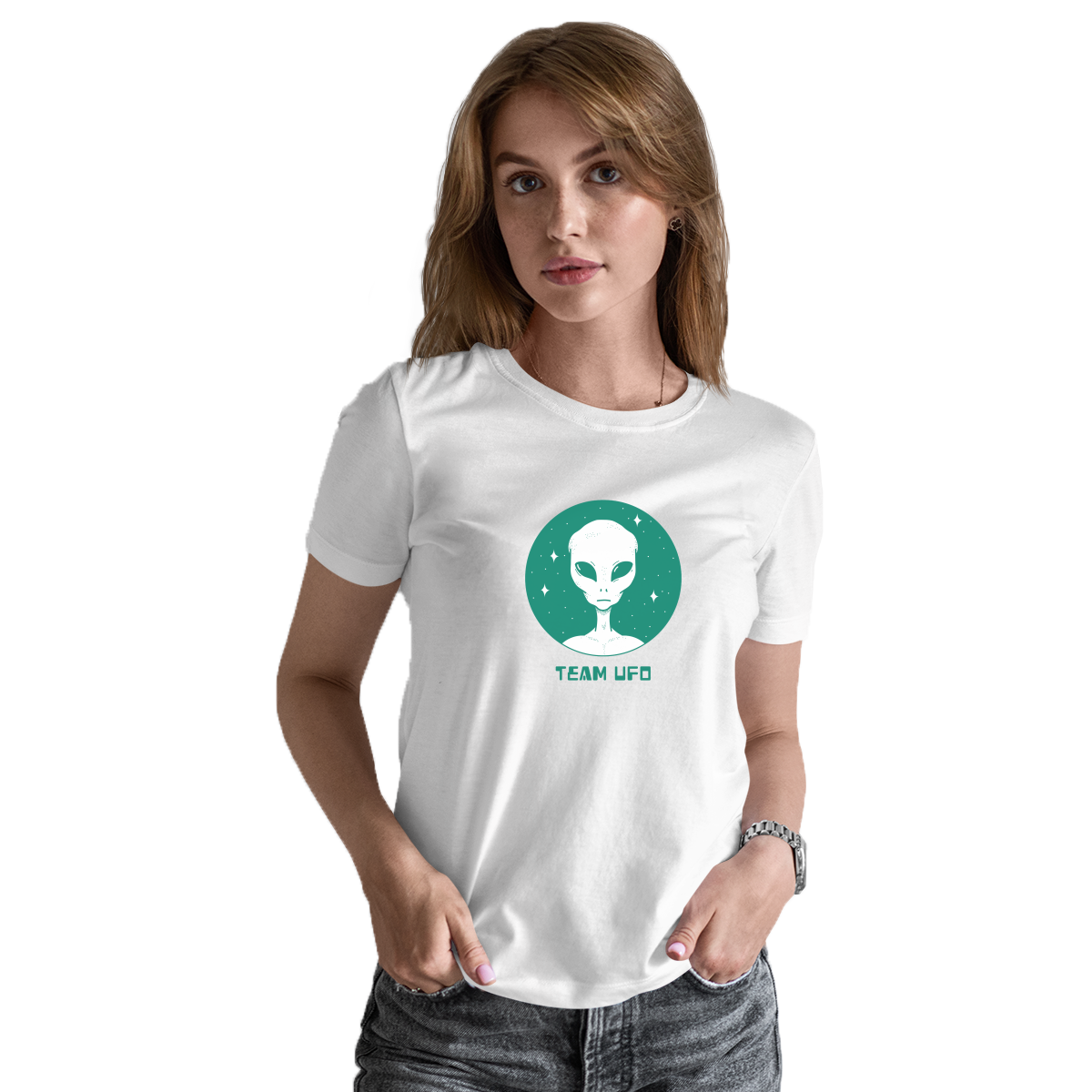 Team UFO Women's T-shirt | White