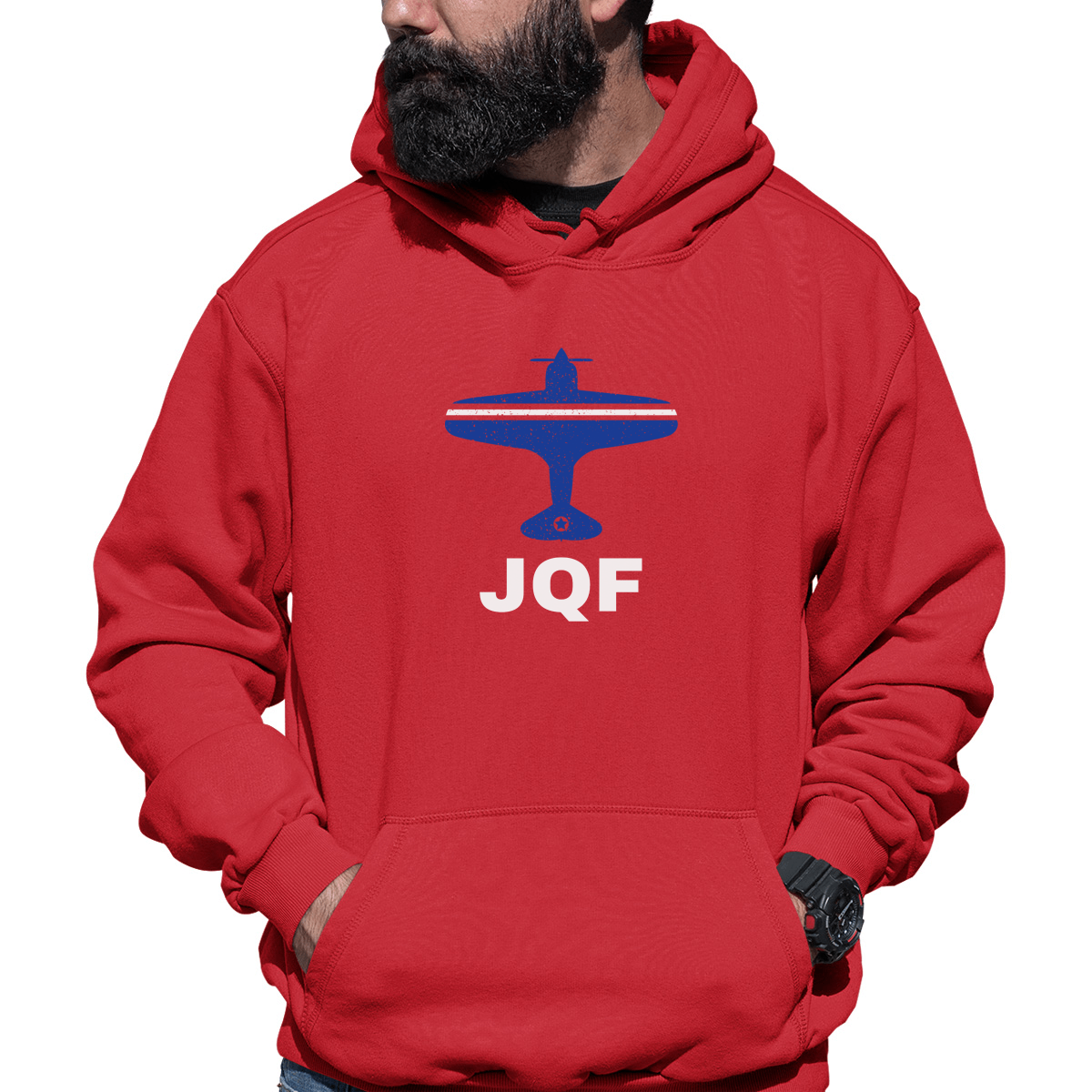 Fly Concord JQF Airport Unisex Hoodie | Red