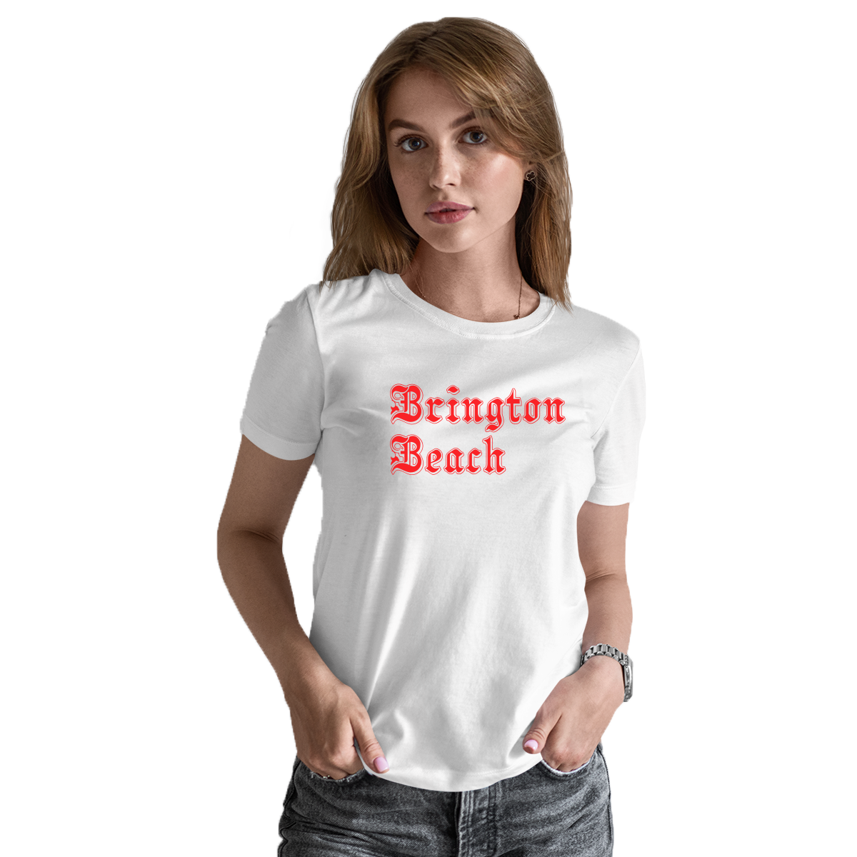 Brighton Beach Gothic Represent Women's T-shirt | White
