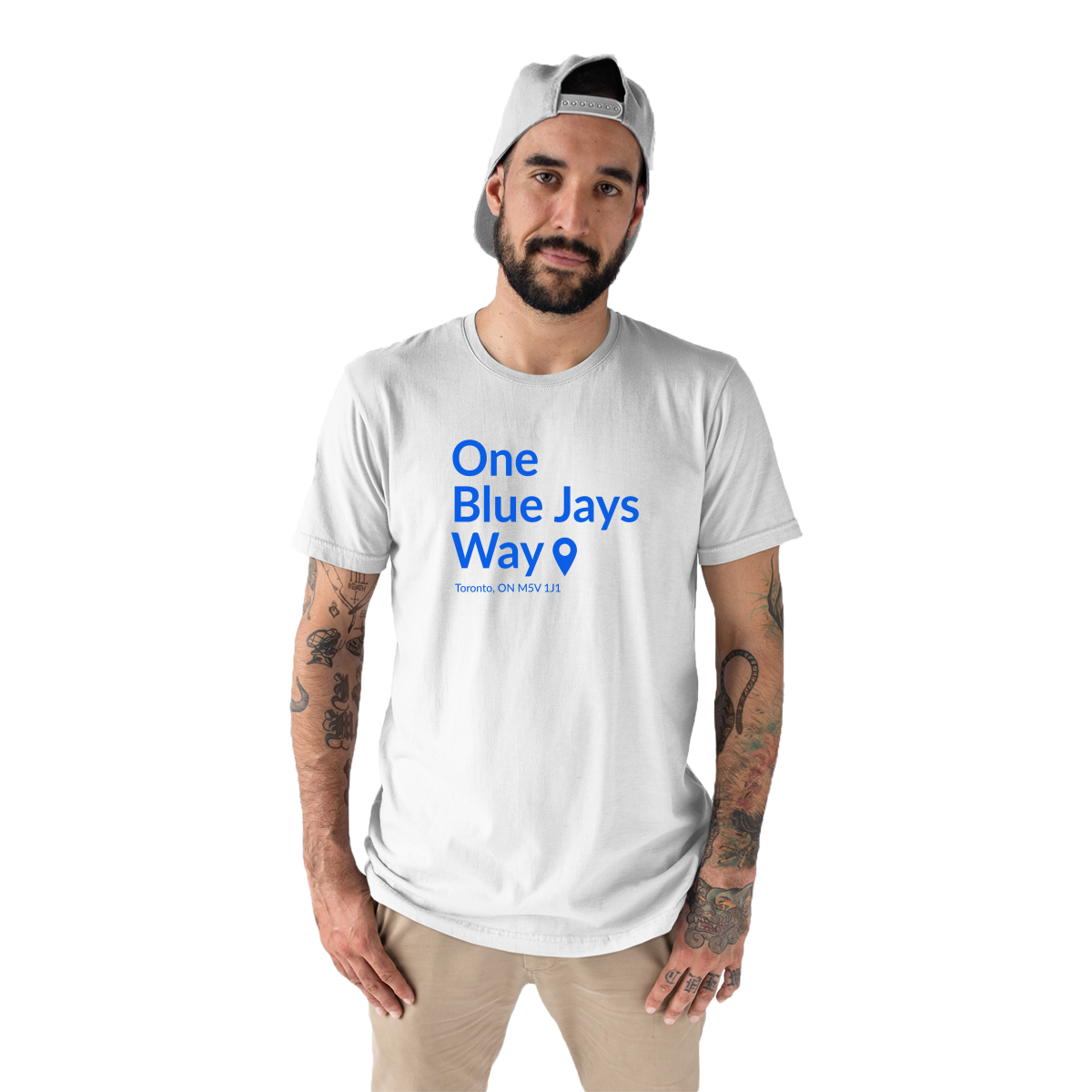 Toronto Baseball Stadium Men's T-shirt | White
