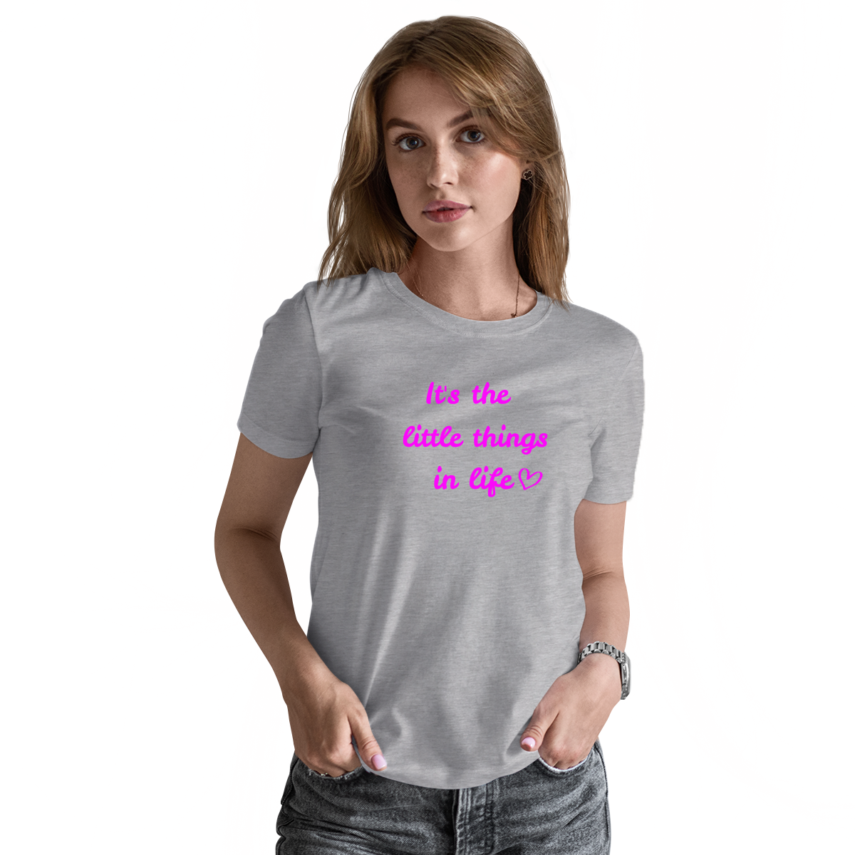 It's The Little Things In Life Women's T-shirt | Gray