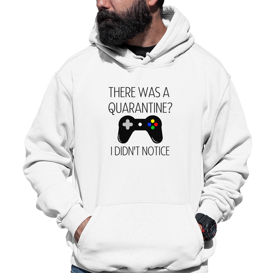 THERE WAS A QUARANTİNE Unisex Hoodie | White