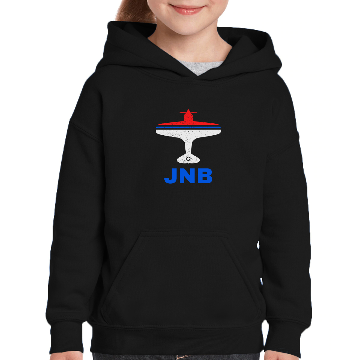 Fly Johannesburg JNB Airport Kids Hoodie | Black