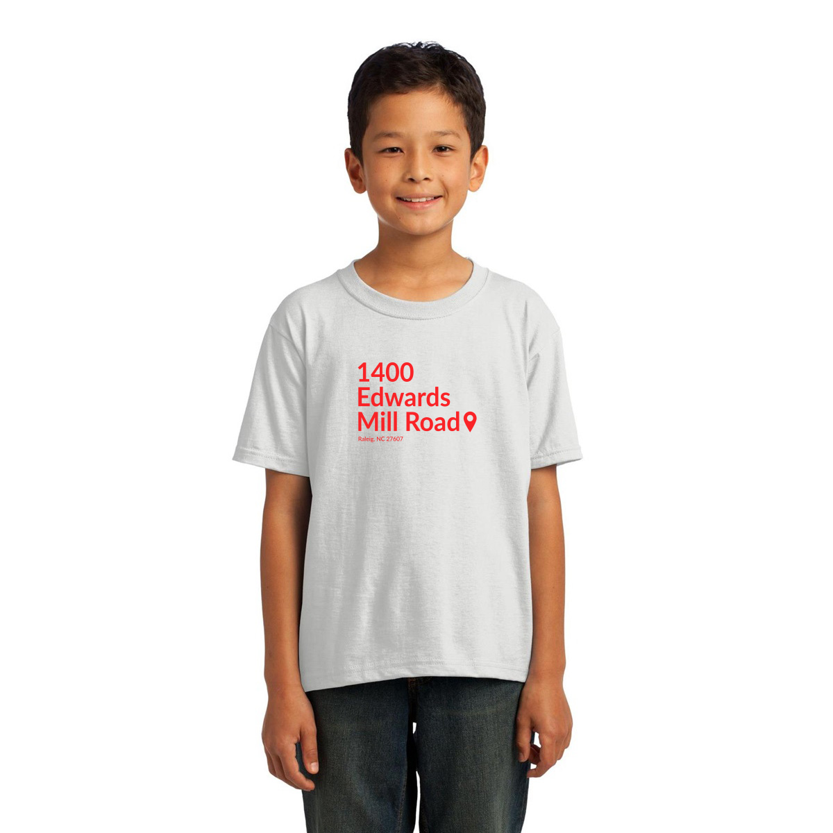 Carolina Hockey Stadium Kids T-shirt | White