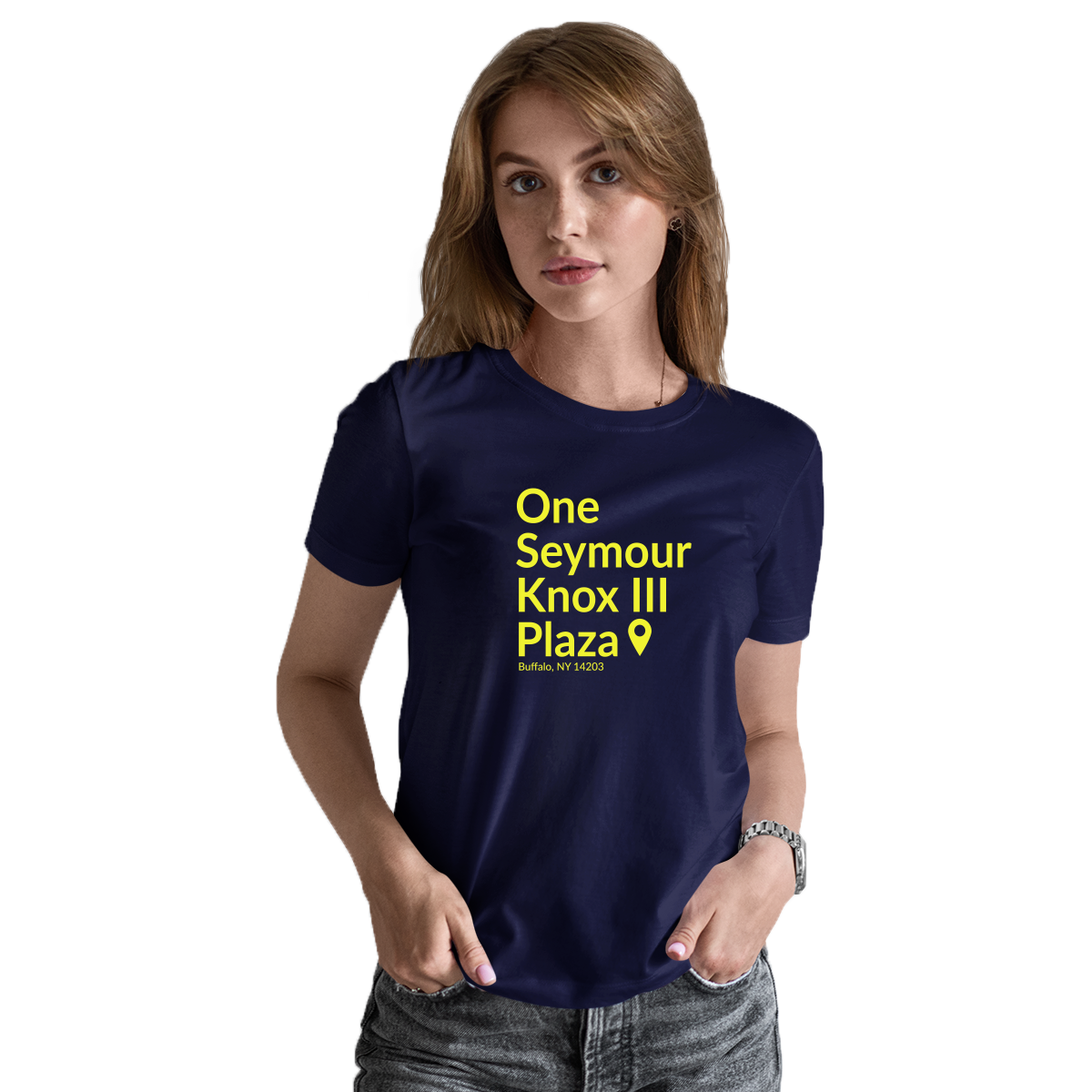 Buffalo Hockey Stadium Women's T-shirt | Navy