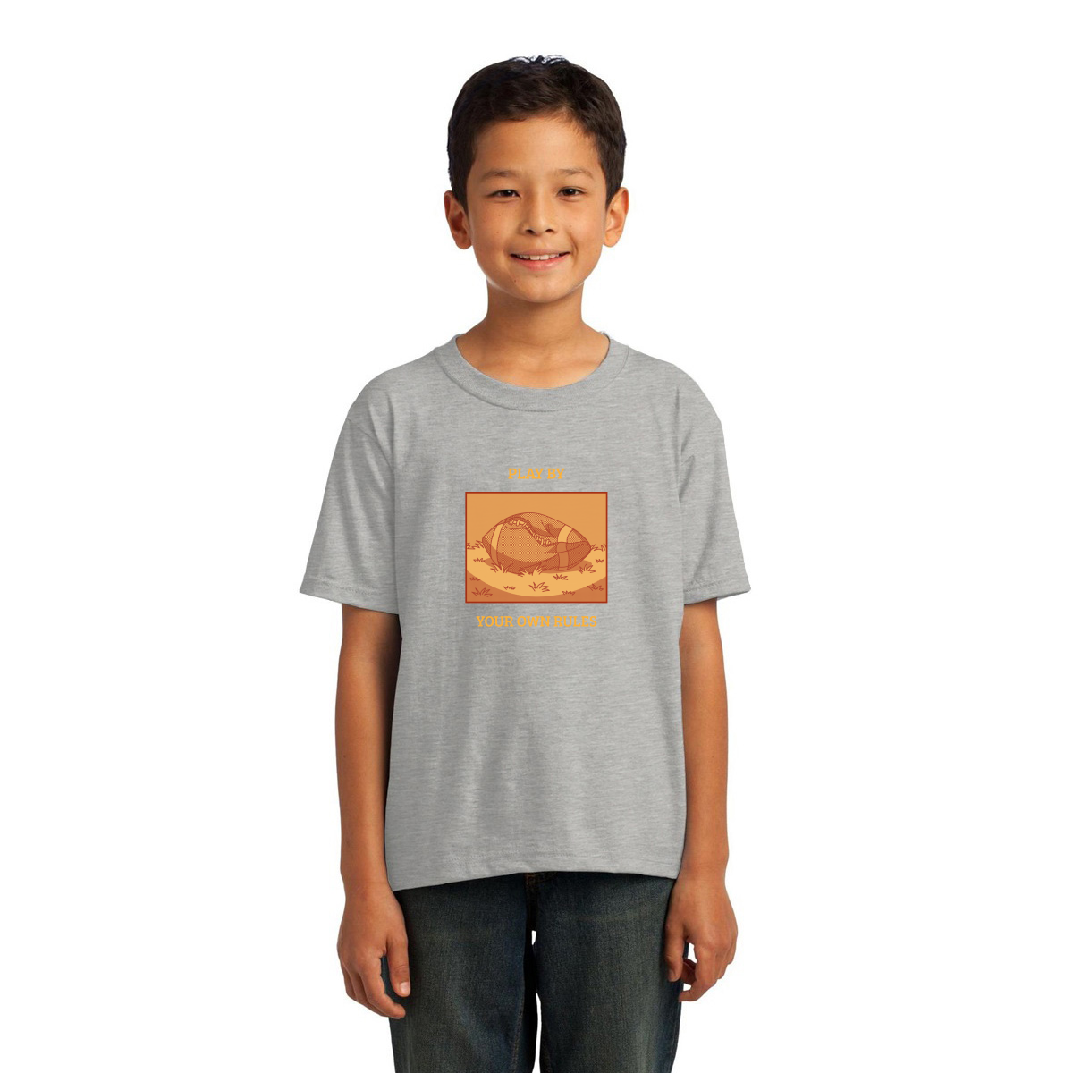 Play By Your Own Rules Kids T-shirt | Gray