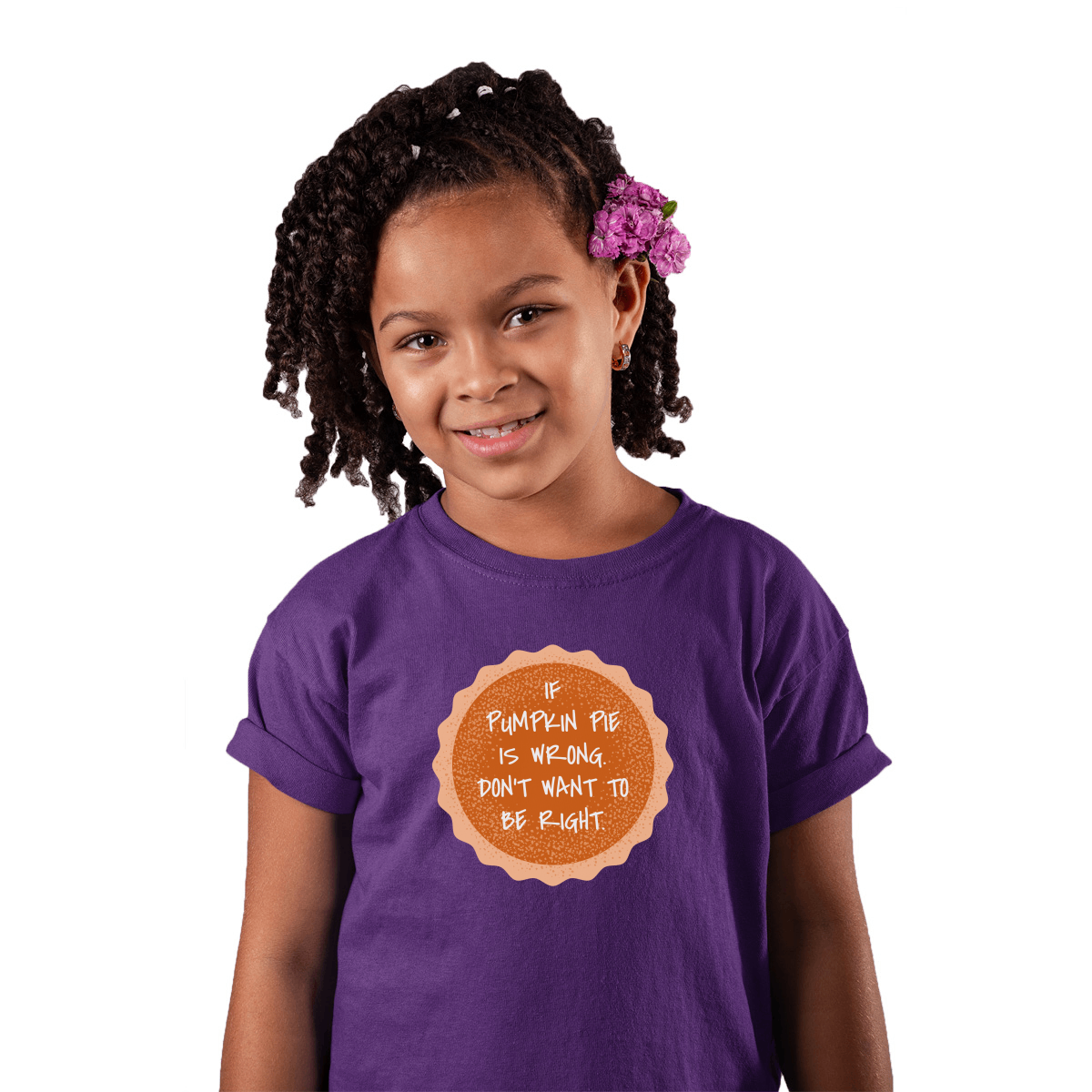 Pumpkin Pie Kids T-shirt | Purple
