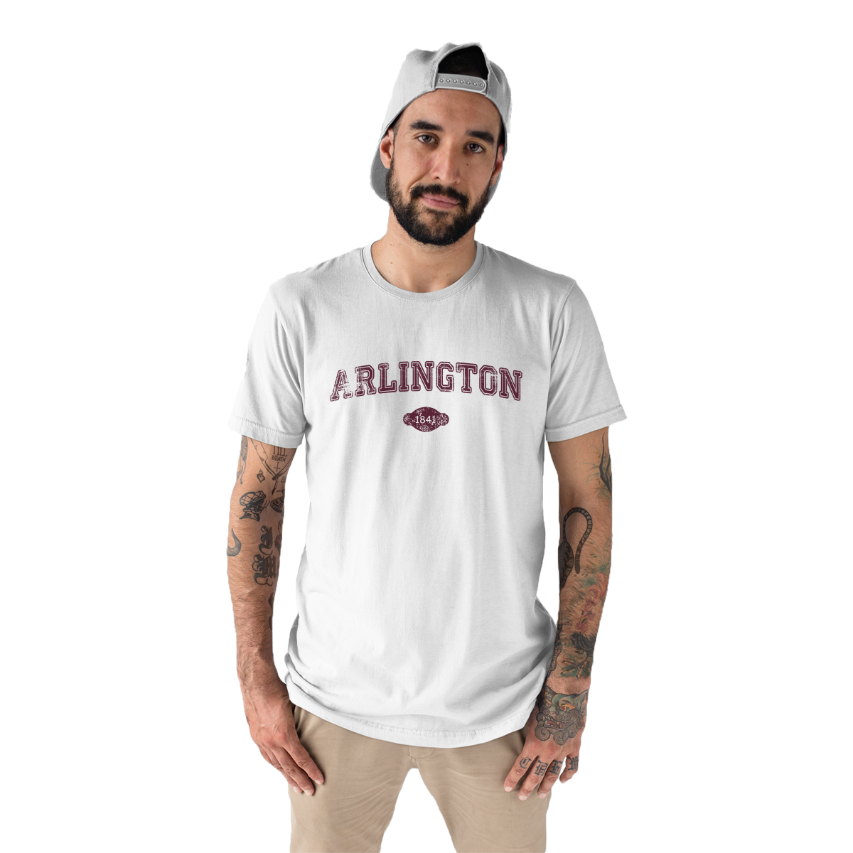 Arlington 1841 Represent Men's T-shirt | White
