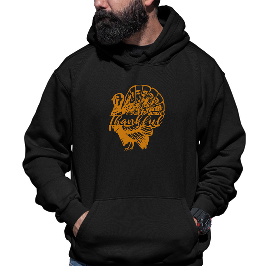 Thankful Turkey Unisex Hoodie | Black