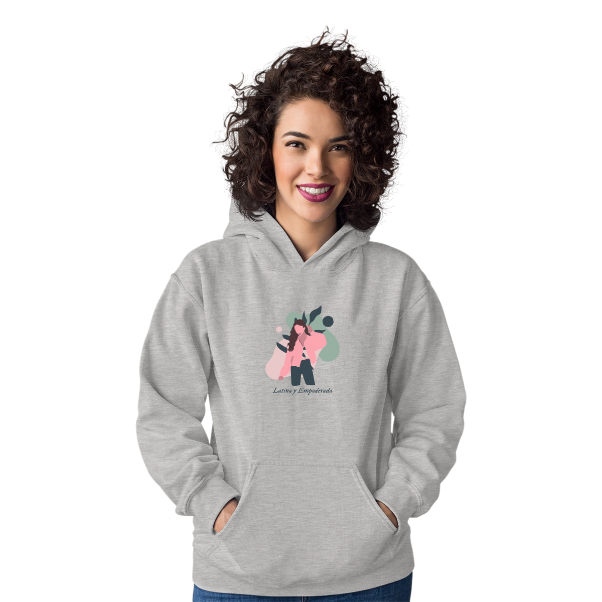 Latina y Empoderada  Unisex Hoodie | Gray