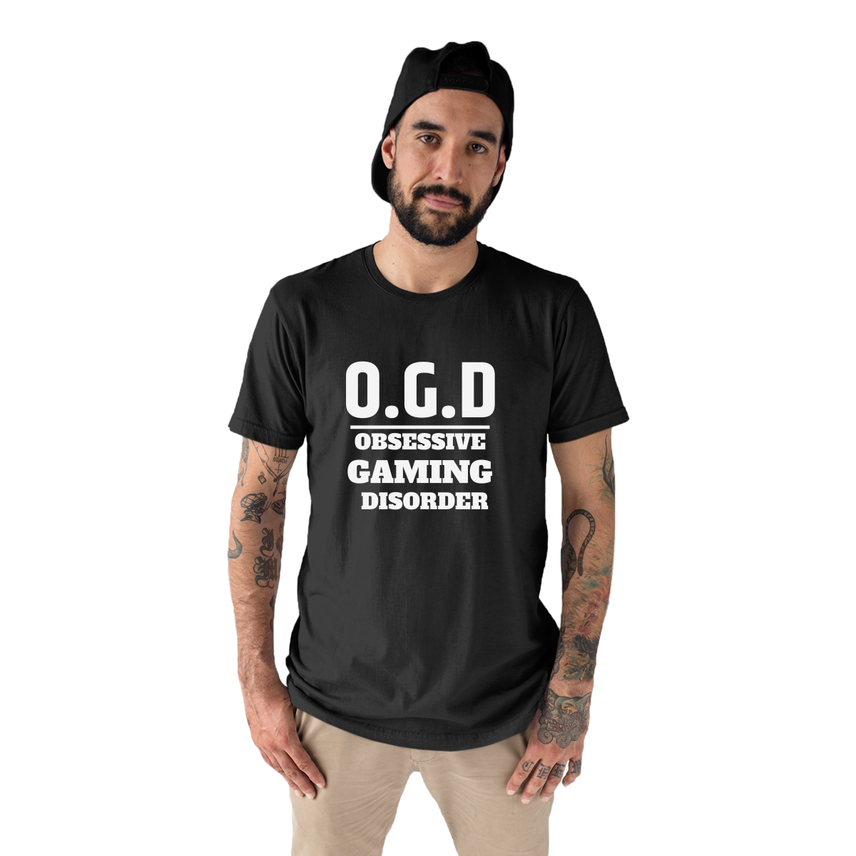 O.G.D Obsessive Gaming Disorder Men's T-shirt | Black